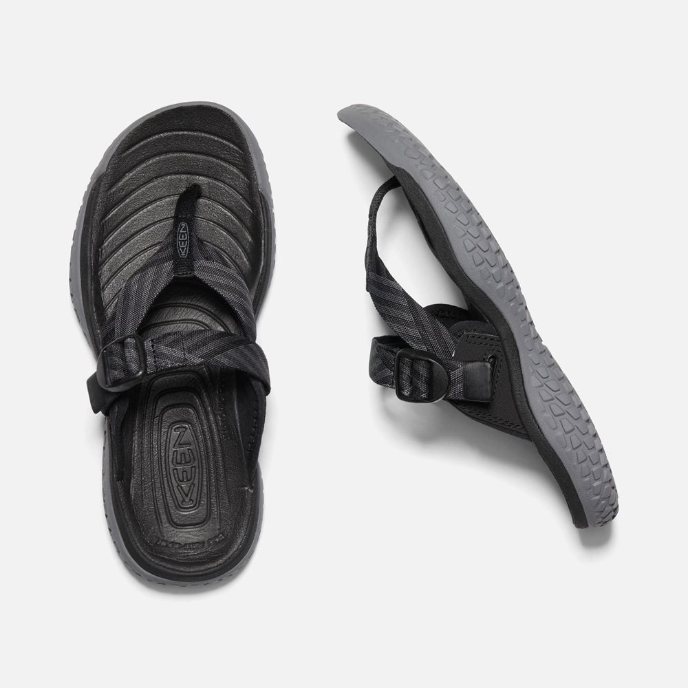 Keen Parmak Arası Terlik Kadın Siyah/Gri - Solr Toe Post Sandal - Türkiye CJTS38401